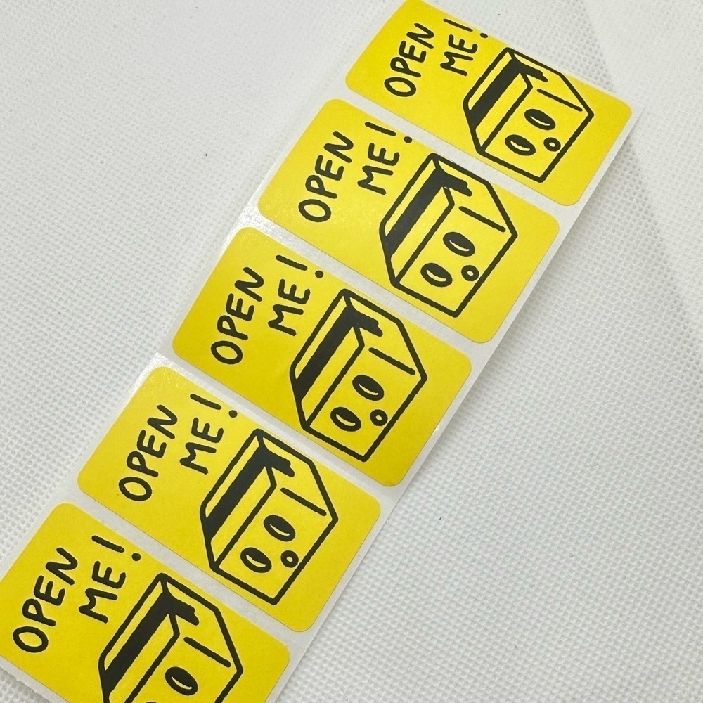 100pcs open me sticker | Stickers for Poshmark | shipping supplies | 2x1 - Picture 6 of 6